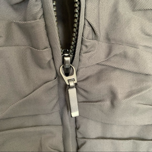 INC - Grey Belted Jacket with Ruffle detail - Size L - Picture 6 of 15